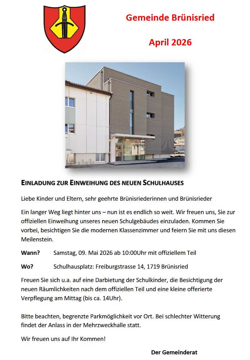 Einweihung